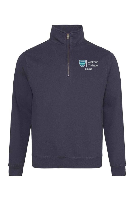 Unisex Zip Neck Sweater - Equine