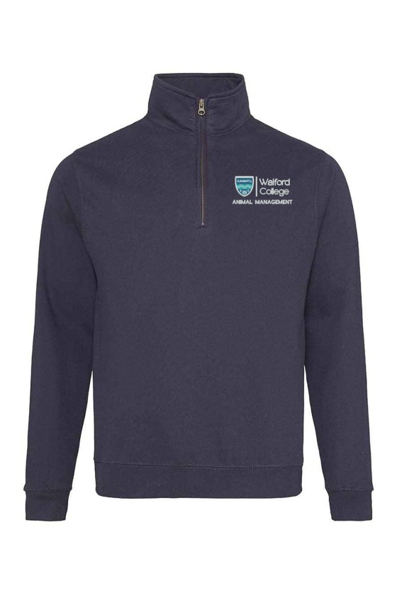 Unisex Zip Neck Sweater - Animal Management