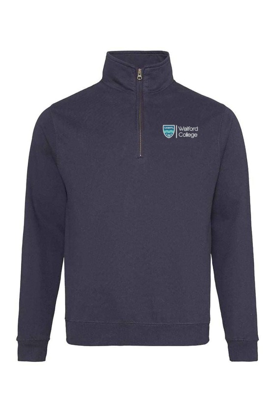 Unisex Zip Neck Sweater - Land Based L1